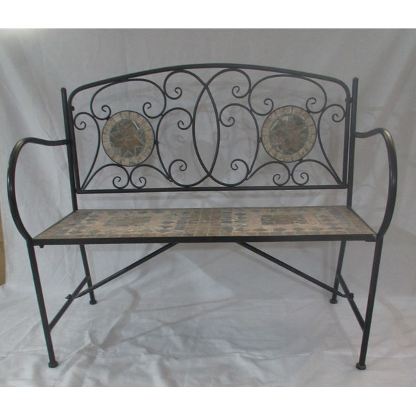 Garten Living Gartenbank Turin aus Schmiedeeisen | Wayfair.de